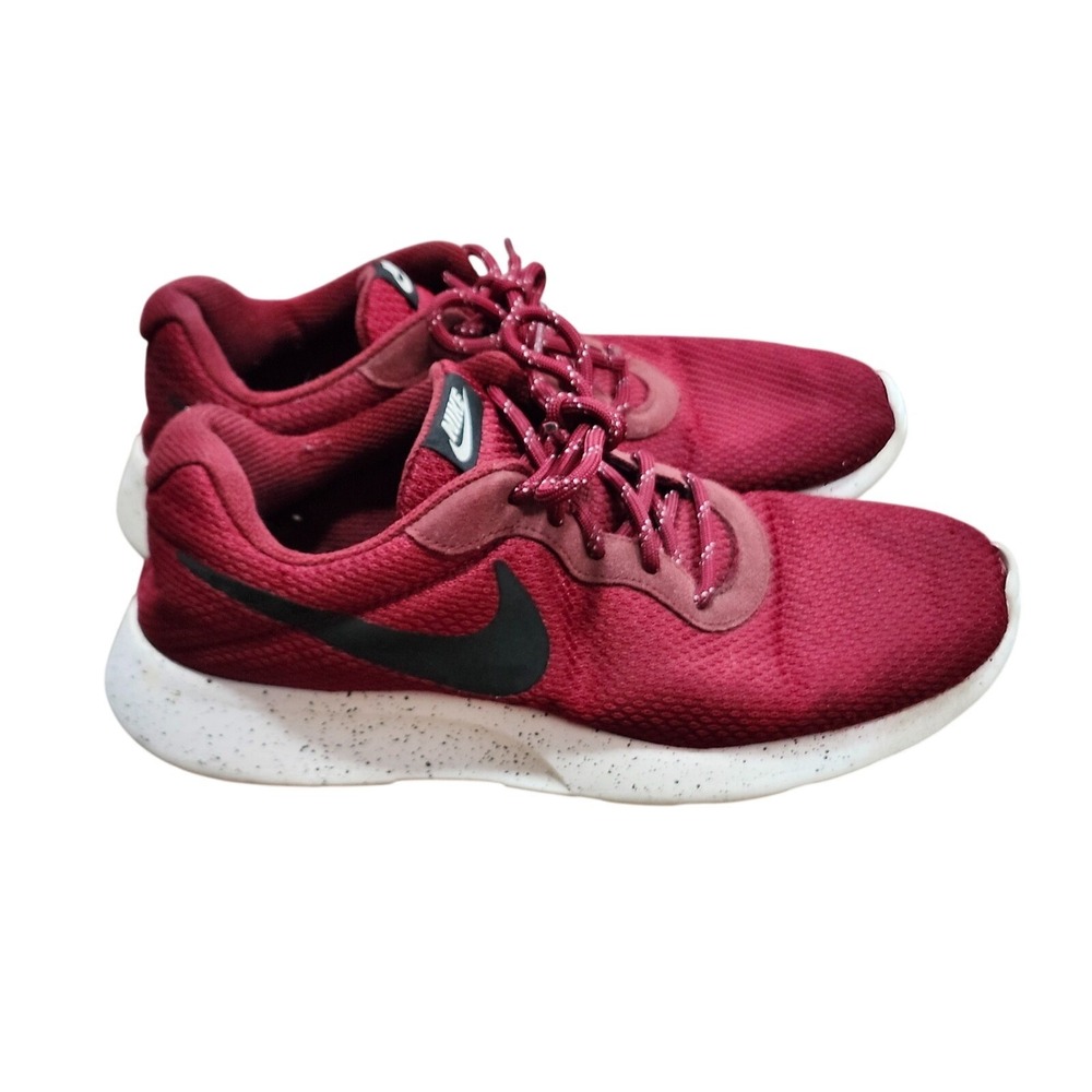 Nike Tanjun SE Casual Sneaker Mens running gym training shoes 10 Maroon Burgundy